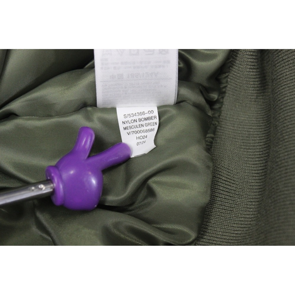 Gap Bomber Jacket Men's XXL Green Satin Full Zip Relaxed Fit Casual Outerwear - Picture 13 of 13